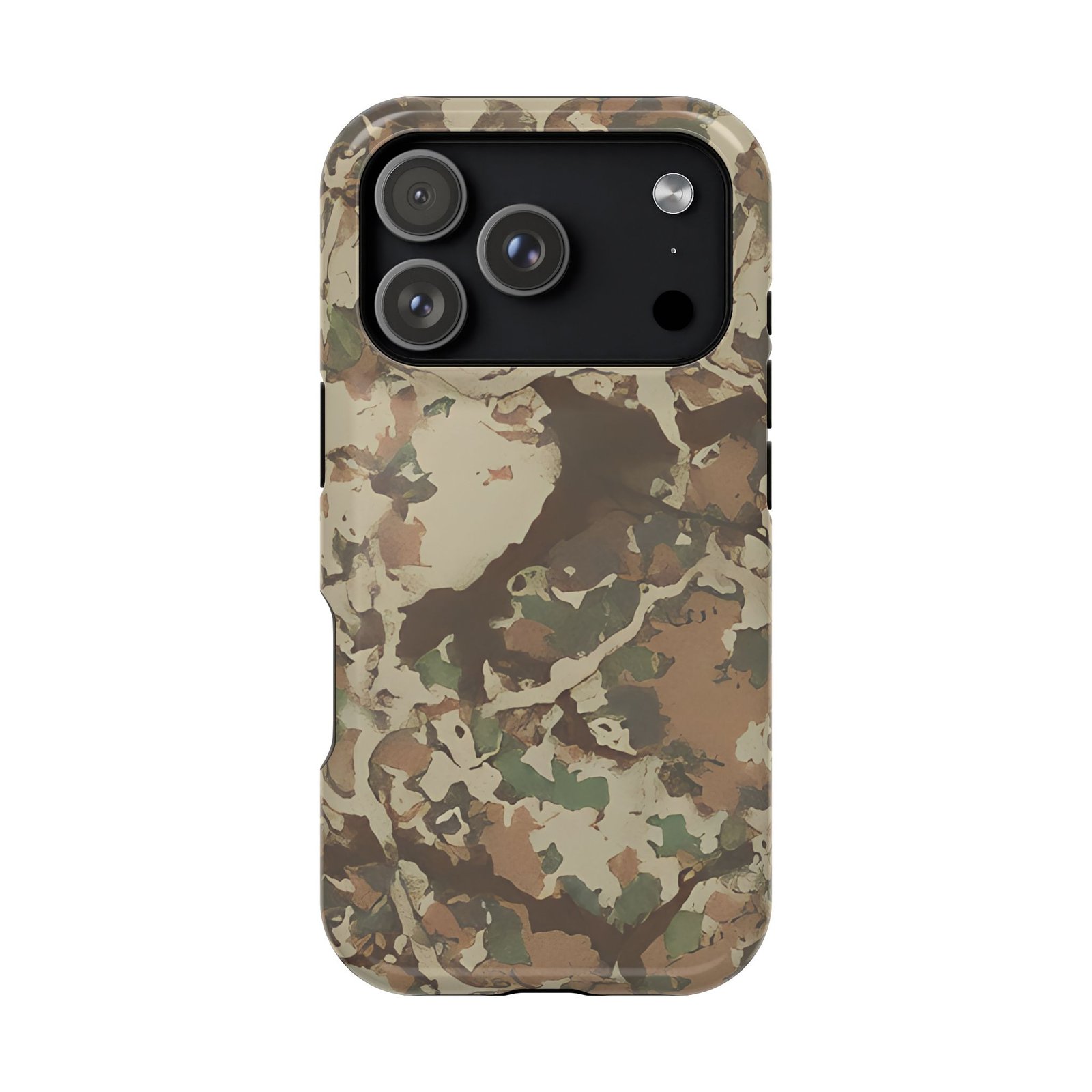 Rugged Camouflage i Phone 17 Case for Outdoor Adventures || Stylish First Lite Fusion Camo Case for i Phone 17 Protection