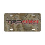 Custom Camo Vanity Plate Tag for Off-Road Enthusiasts