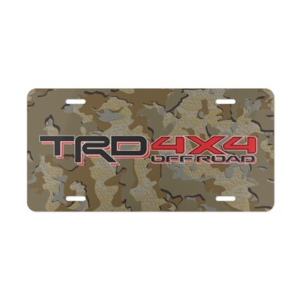 Custom Camo Vanity Plate Tag for Off-Road Enthusiasts