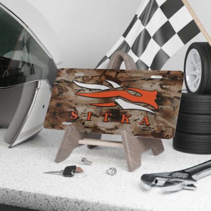 Stylish Sitka Camo Vanity Plate for Nature Lovers || Durable Camo License Plate – Unique Outdoor Style for Your Vehicle