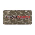 Custom Camo Vanity Plate with TRD Offroad Style