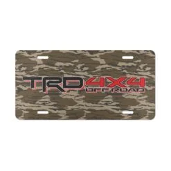 Custom Camo Vanity Plate with TRD Offroad Style