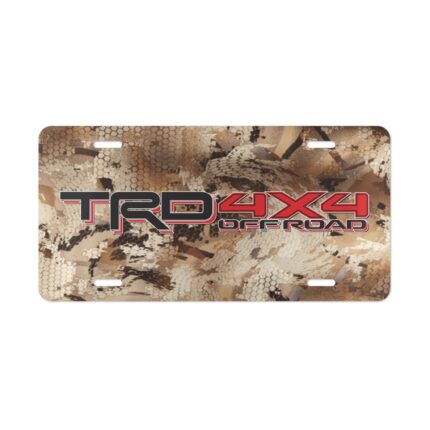 Custom Camouflage Vanity Plate – TRD Offroad Adventure Tag