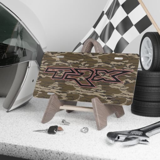 Custom Vanity Plate Tag With TRX And Bottomland Camo