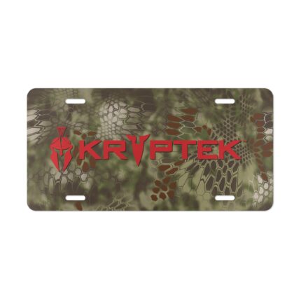 Custom Camo Vanity Plate – Kryptek Mandrake Style