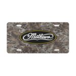 Custom Vanity Plate Tag With Matthews Archery And Camo