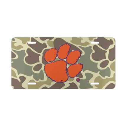 Vanity Front License Plate | Custom Designed Tag | Outdoor Enthusiast Truck Accessories | Camo Vanity Plates