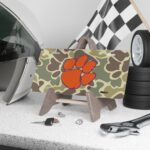 Custom Camo Vanity Plate In Drake Woodland Duck Hunter Camo With Logo