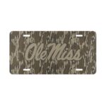 Weatherproof Ole Miss Camo Plate for Road-Ready Pride