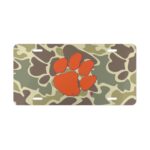 Custom Camo Vanity Plate In Drake Woodland Duck Hunter Camo With Logo