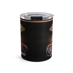 Vintage Motorcycle Tumbler 10oz| Retro Biker Gift, Travel Mug, Custom Drinkware, Harley-Inspired Cup, Motorcycle Enthusiast