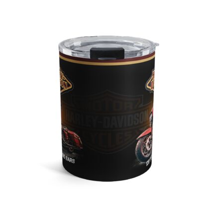 Vintage Motorcycle Tumbler 10oz| Retro Biker Gift, Travel Mug, Custom Drinkware, Harley-Inspired Cup, Motorcycle Enthusiast