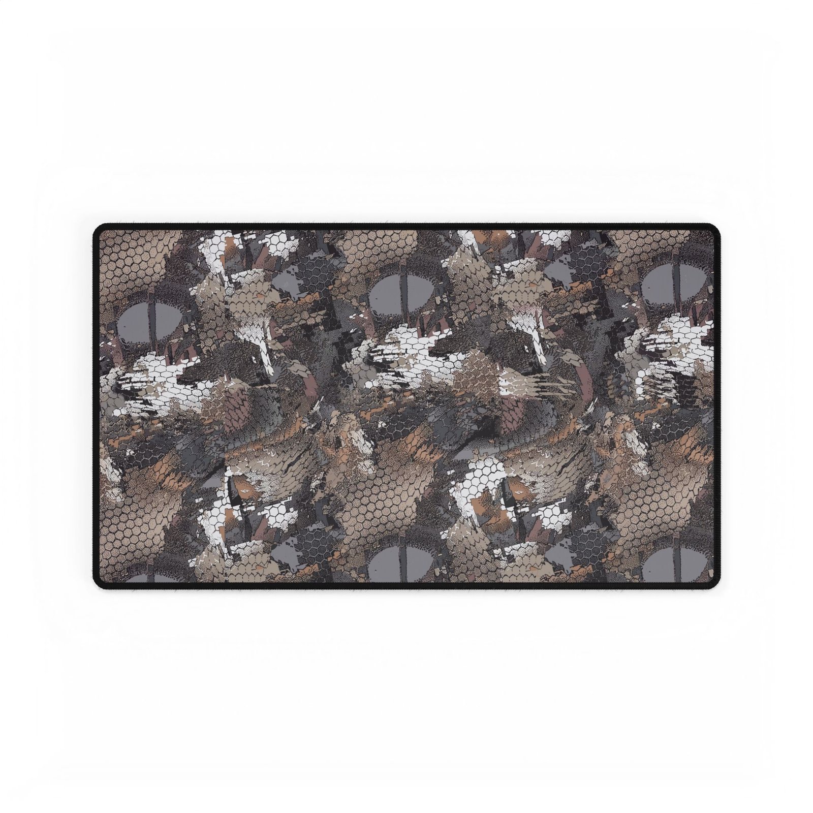 Camo Stylish Desk Mats for Home Office, Ergonomic Desk Accessories, Elegant Work Surface, Gift for Students, Camouflage and Black Designs