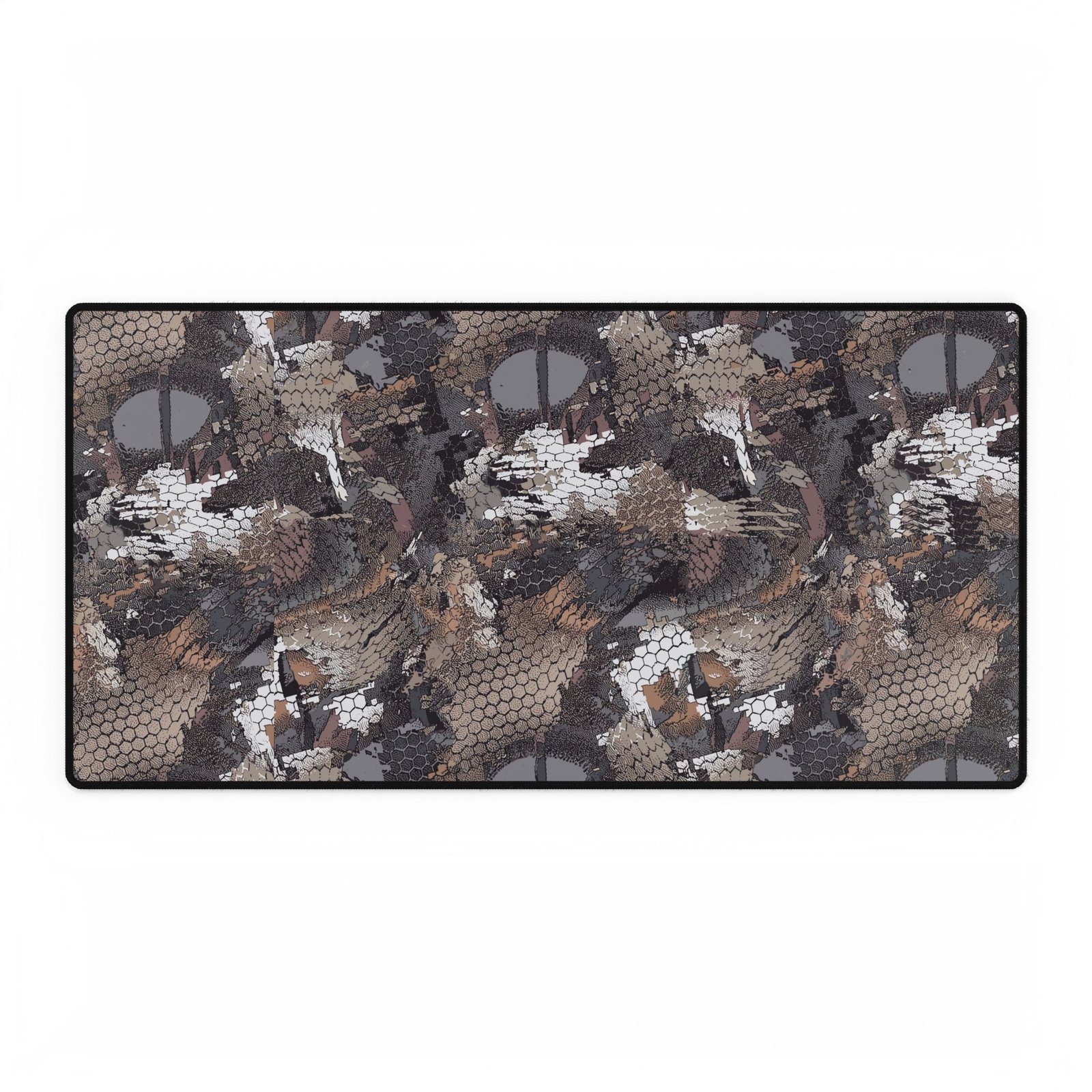 Camo Stylish Desk Mats for Home Office, Ergonomic Desk Accessories, Elegant Work Surface, Gift for Students, Camouflage and Black Designs