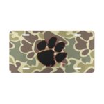 Custom Camo Vanity Plate In Drake Woodland Duck Hunter Camo With Logo