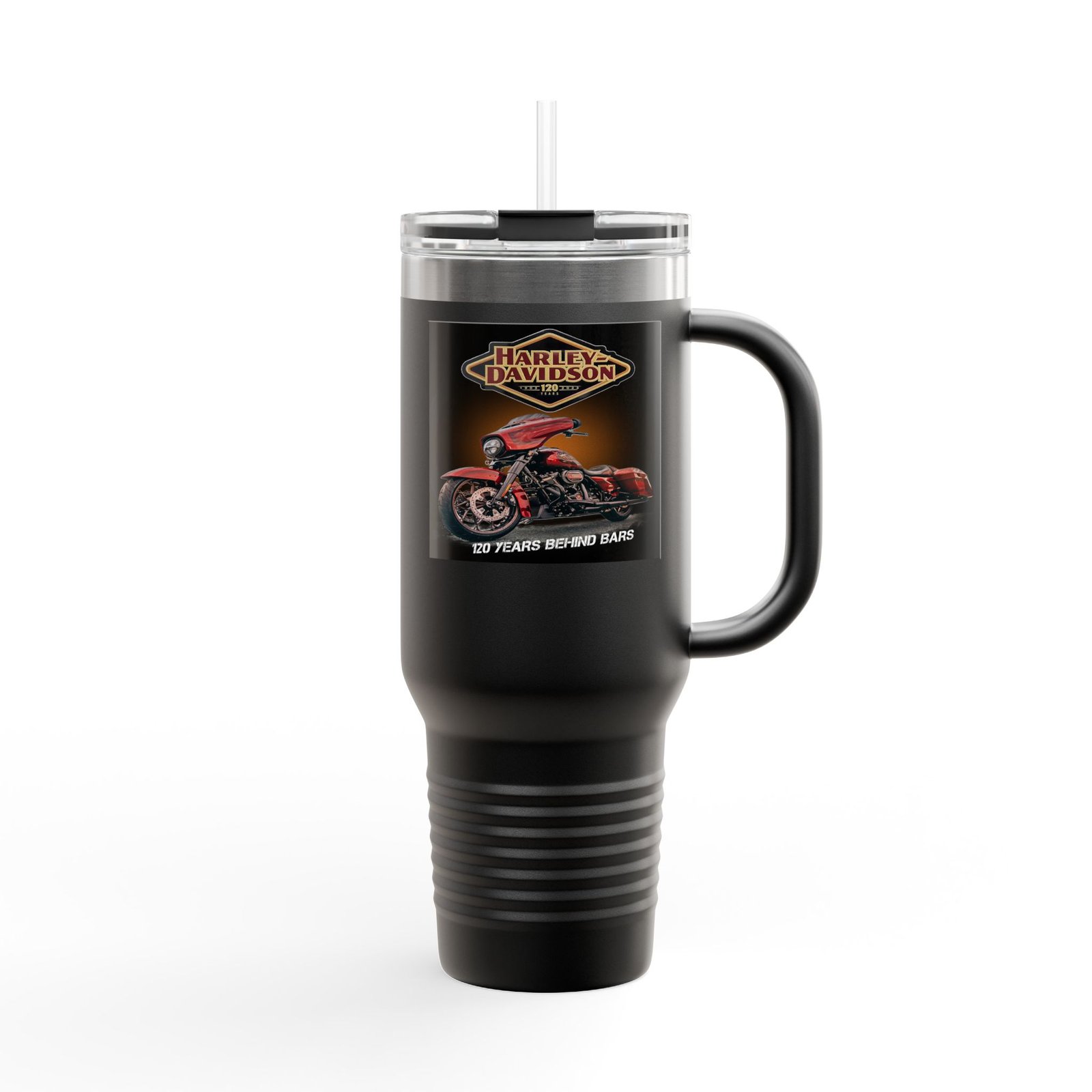 Harley Davidson Insulated Travel Mug | 40oz | Bike Lovers Gift | Adventure Outdoors | Custom Drinkware | Perfect for Road Trips