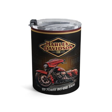 Vintage Motorcycle Tumbler 10oz| Retro Biker Gift, Travel Mug, Custom Drinkware, Harley-Inspired Cup, Motorcycle Enthusiast