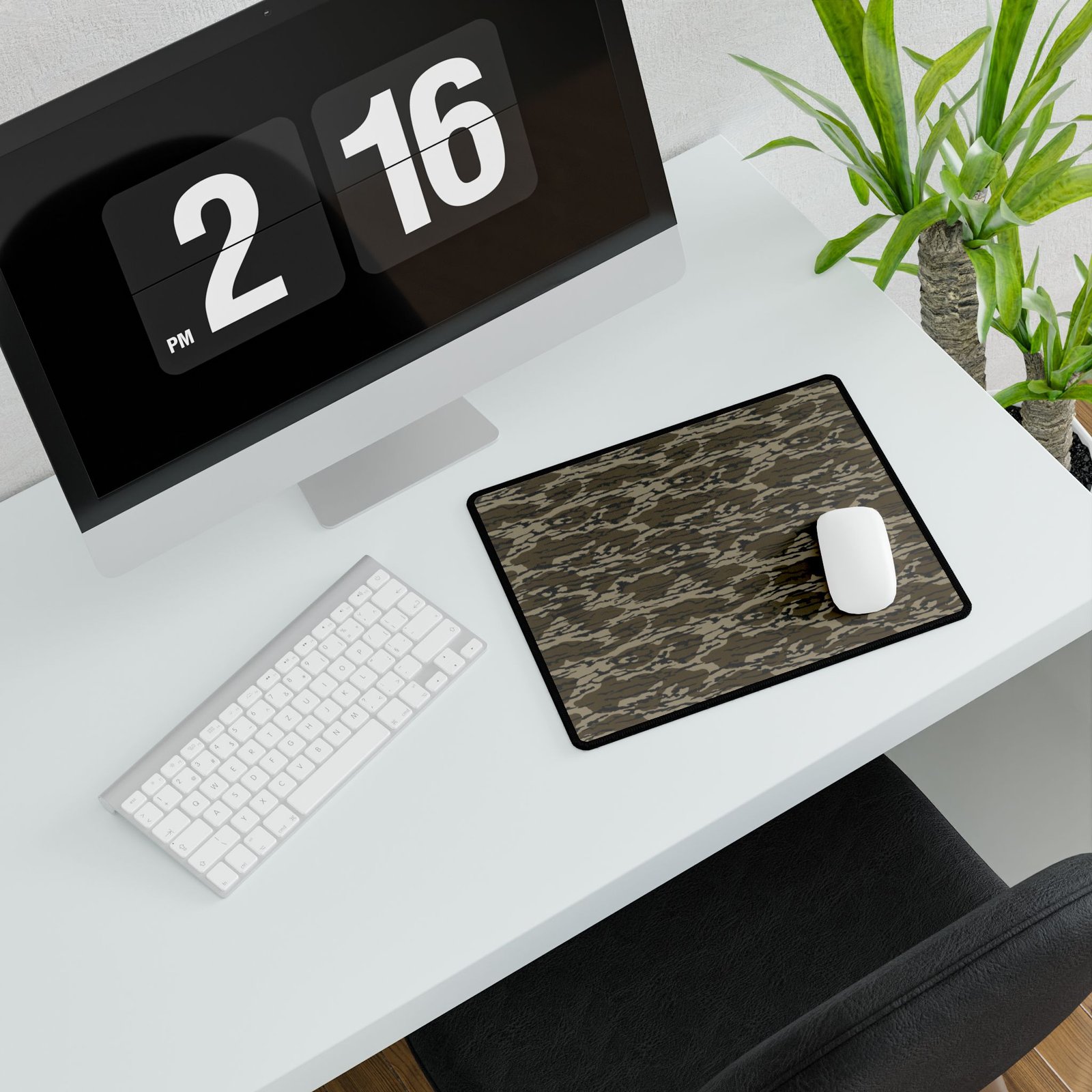 Stylish Desk Mats for Home Office, Ergonomic Desk Accessories, Elegant Work Surface, Gift for Students, Camouflage and Black Designs