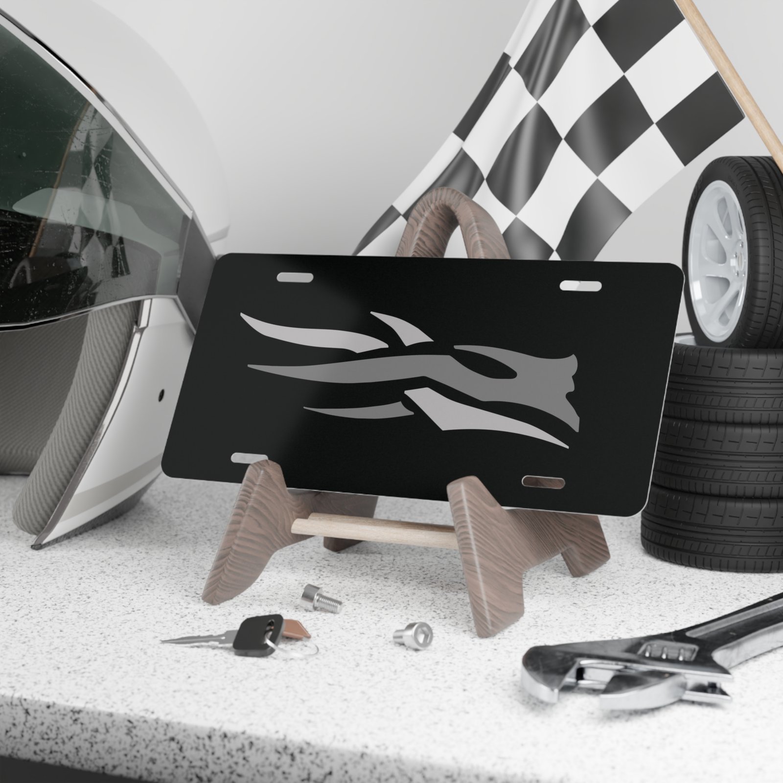 Custom Camo Vanity Plate With Sitka Camo Blackout V1