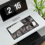 Camo Stylish Desk Mats for Home Office, Ergonomic Desk Accessories, Elegant Work Surface, Gift for Students, Camouflage and Black Designs