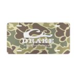 Custom Camo Vanity Plate In Drake Woodland Duck Hunter Camo With Logo