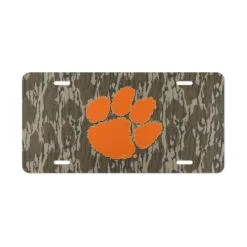 Custom Camo Vanity Plate Paw