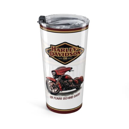 120th Harley-Davidson Motorcycle Tumbler 20oz, Perfect Gift for Bikers, Summer Road Trips, Father’s Day, Bike Week, Camping Travel Mug