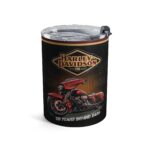 Vintage Motorcycle Tumbler 10oz| Retro Biker Gift, Travel Mug, Custom Drinkware, Harley-Inspired Cup, Motorcycle Enthusiast