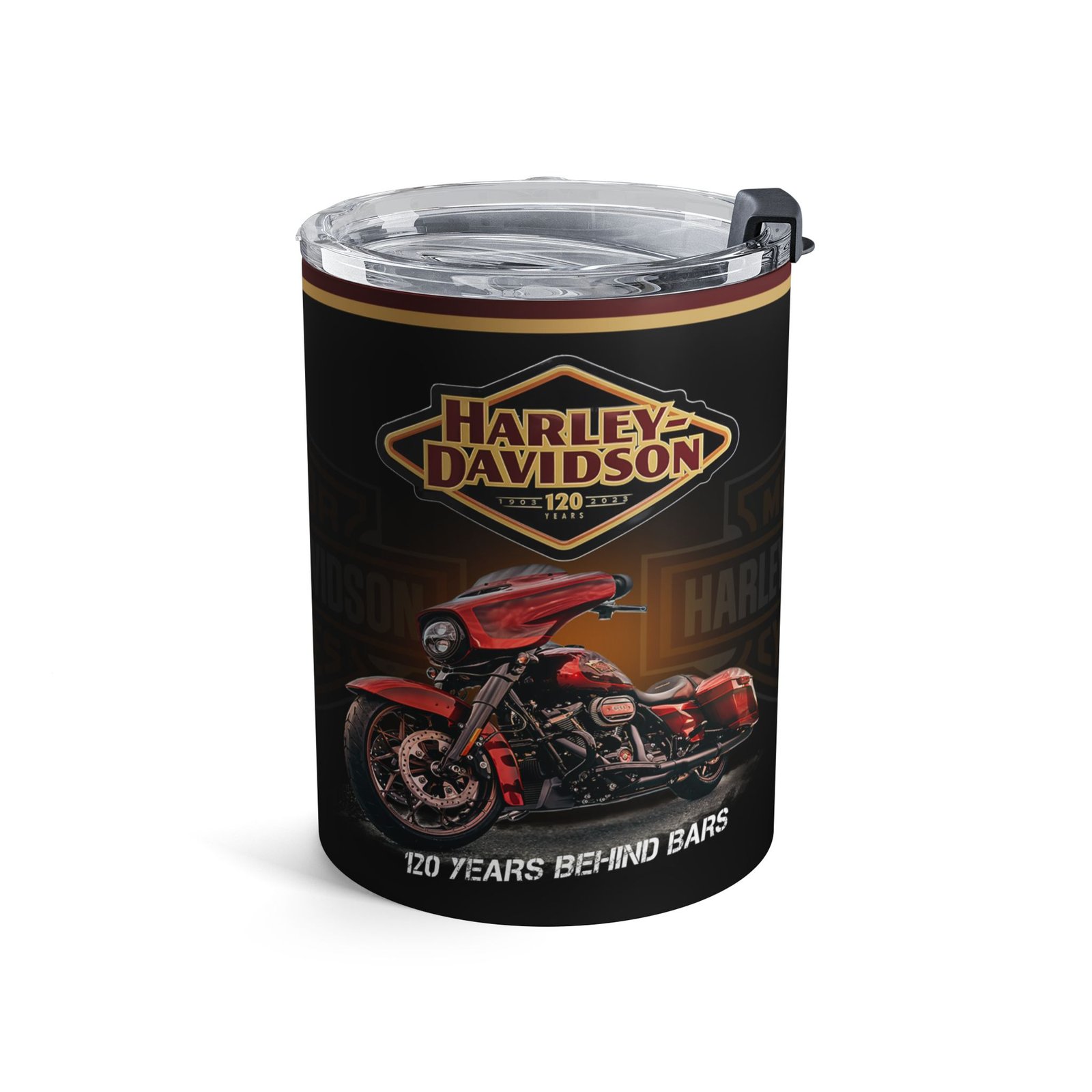 Vintage Motorcycle Tumbler 10oz| Retro Biker Gift, Travel Mug, Custom Drinkware, Harley-Inspired Cup, Motorcycle Enthusiast