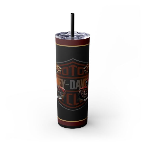 Harley-Davidson Skinny Tumbler, 20oz, Stylish Travel Cup, Motorbike Lover Gift, Road Trip Essential, All Occasion Drinkware