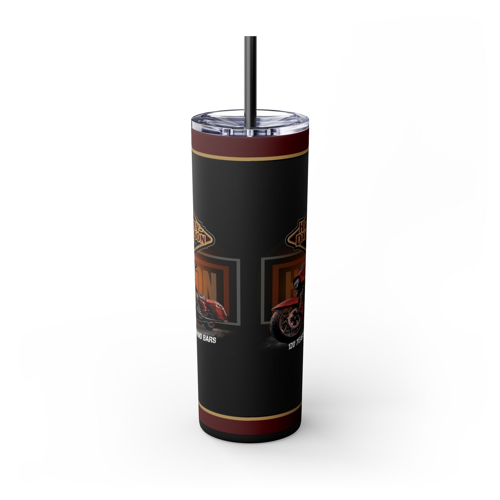 Harley-Davidson Skinny Tumbler, 20oz, Stylish Travel Cup, Motorbike Lover Gift, Road Trip Essential, All Occasion Drinkware