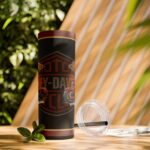 Harley-Davidson Skinny Tumbler, 20oz, Stylish Travel Cup, Motorbike Lover Gift, Road Trip Essential, All Occasion Drinkware