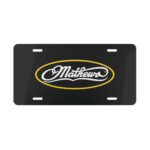 Custom Vanity Plate Tag With Matthews On Black