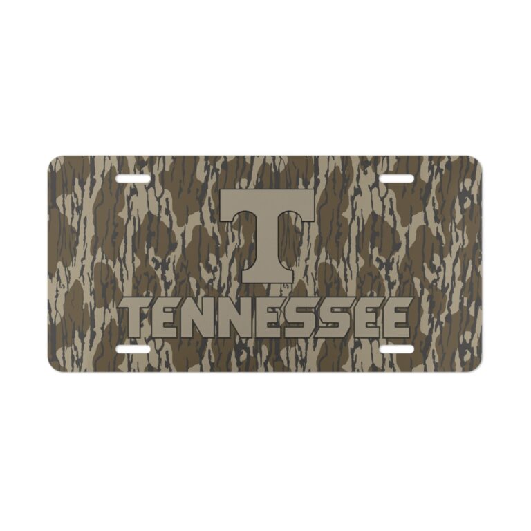 Show Vols Pride with a Hunter Camo Front Vanity Plate