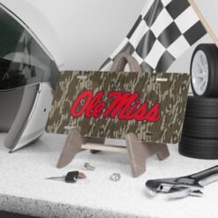 Custom Camo Vanity Plate Ole Miss