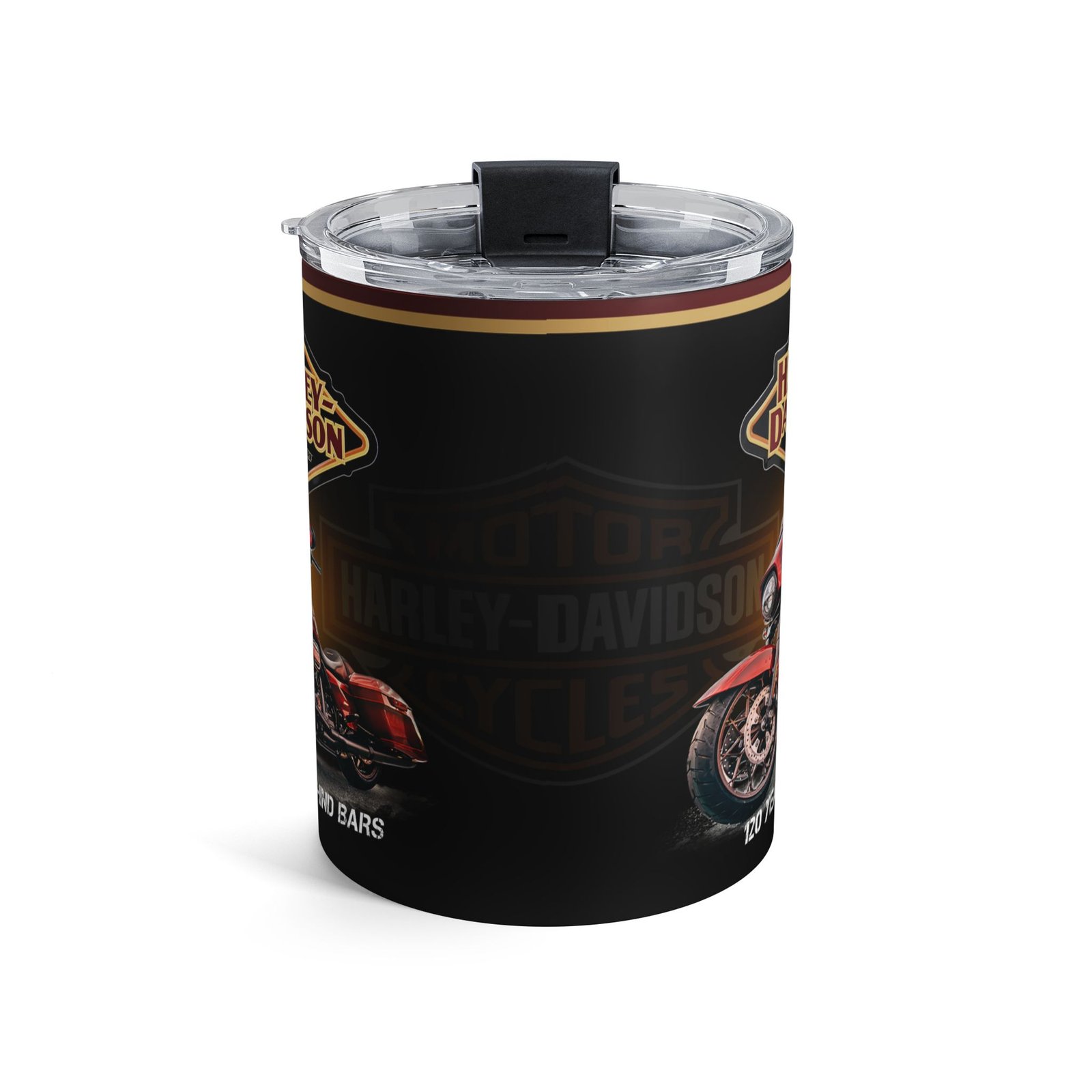 Vintage Motorcycle Tumbler 10oz| Retro Biker Gift, Travel Mug, Custom Drinkware, Harley-Inspired Cup, Motorcycle Enthusiast