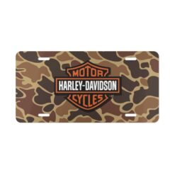 Custom Camo Vanity Plate In Drake Duck Hunter Camo With Logo