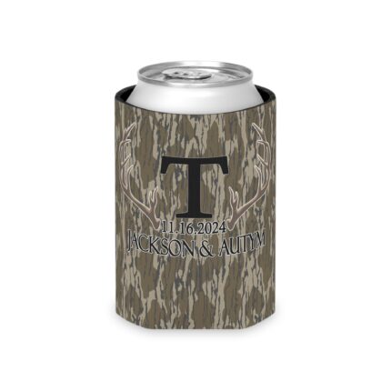 Trendy Camo Can Cooler Cover for Stylish Drink Insulation || Durable Jackson & Autym Koozie – Keep Drinks Cold in Camo Style