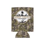 West Texas Safaris Camo Koozie – Chill Drinks in Style || Authentic Kuiu Verde Can Cooler for Outdoor Adventures