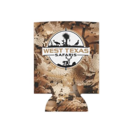 Stay Frosty with West Texas Camo Koozie for Outdoor Adventures || West Texas Safaris Insulated Camo Can Cooler for Hunting Fun