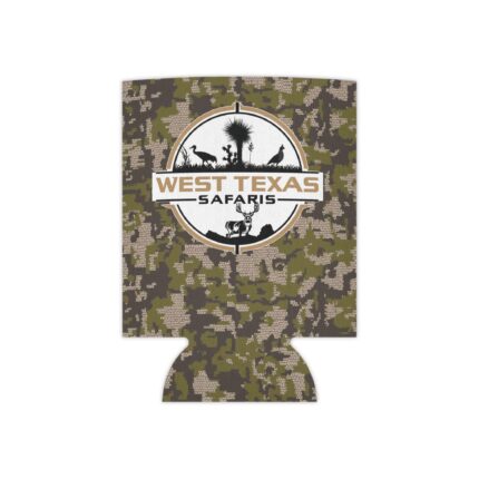 West Texas Safaris Camo Koozie – Chill Drinks in Style || Authentic Kuiu Verde Can Cooler for Outdoor Adventures