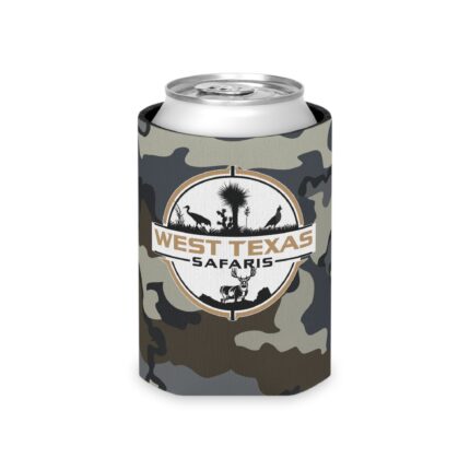West Texas Safaris Camo Can Cooler – Chill in Style Outdoors