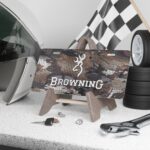 Custom Vanity Plate Tag With Browning And Optifade Timber Camo