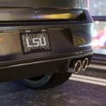 Weatherproof LSU Camo Vanity Plate for Rugged Front-End Style