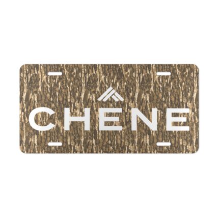 Custom Camo Vanity Plate With Chene