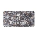 Custom Vanity Plate Tag With Browning And Elevated Camo