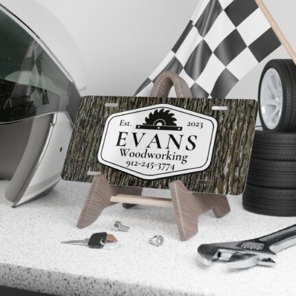 Custom Camo Vanity Plate EVN-V4