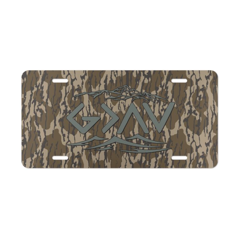 Durable Hunter Camo Front Vanity Plate Tag for Trucks