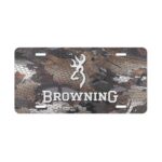 Custom Vanity Plate Tag With Browning And Optifade Timber Camo