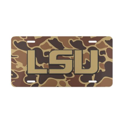 Custom Vanity Plate Tag With LSU V5